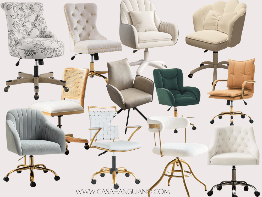 25 Chic and Feminine Home Office Chairs - Casa Anguiano